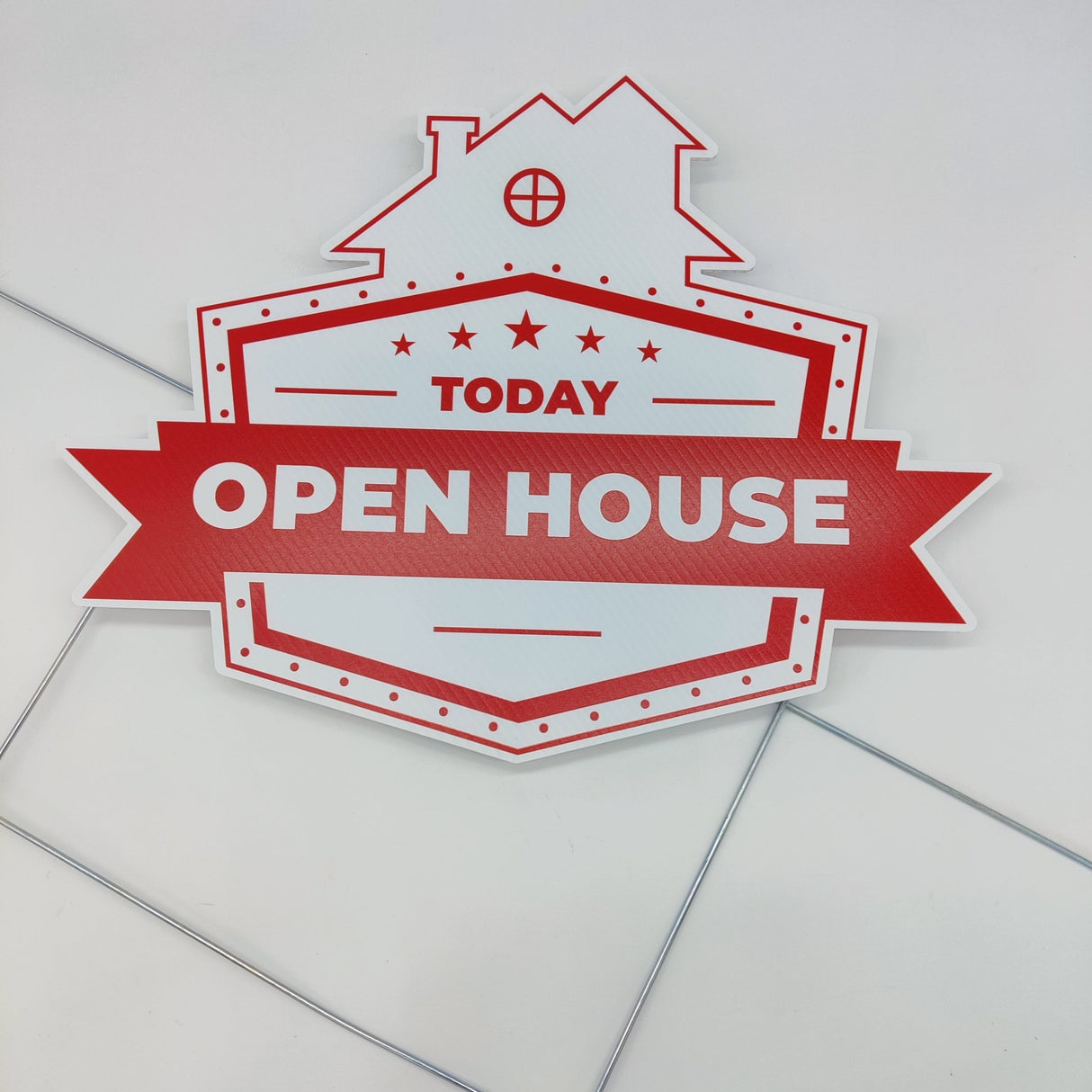 Yard Sign Open House Sign Multiple Houses Shape - Real Estate Store