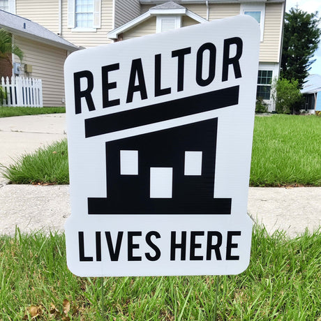 Yard Sign «Realtor Lives Here» - Real Estate Store