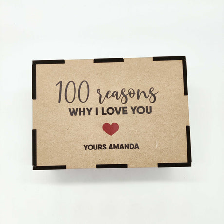 «100 Reasons Why I Love You»‎ gift for Valentine's Day - Real Estate Store