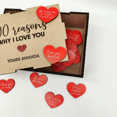 «100 Reasons Why I Love You»‎ gift for Valentine's Day - Real Estate Store