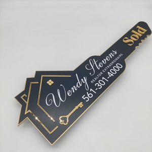 View All Key Shaped Signs