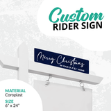 Realtor Rider Sign "Merry Christmas"