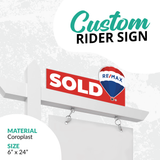 Realtor Rider Sign "Sold Remax"