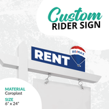 Realtor Rider Sign "Rent Remax"