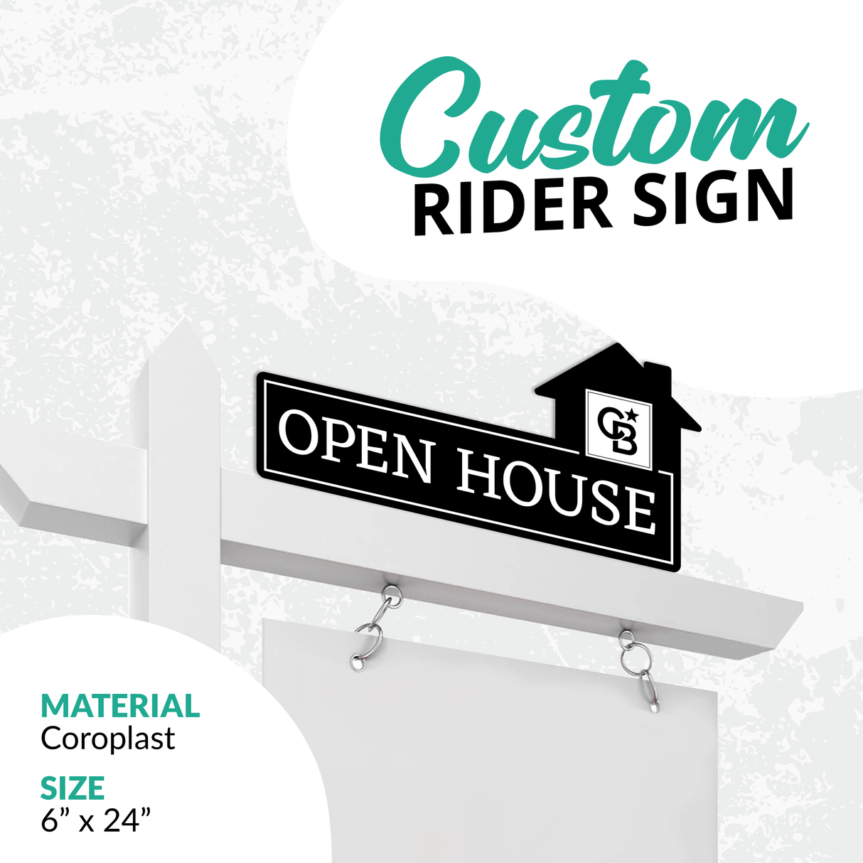 Realtor Rider Sign "CB"