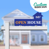 Realtor Rider Sign "Open House eXp"