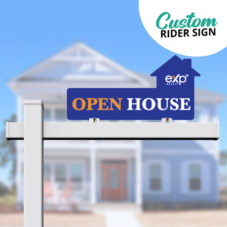 Realtor Rider Sign "Open House eXp"