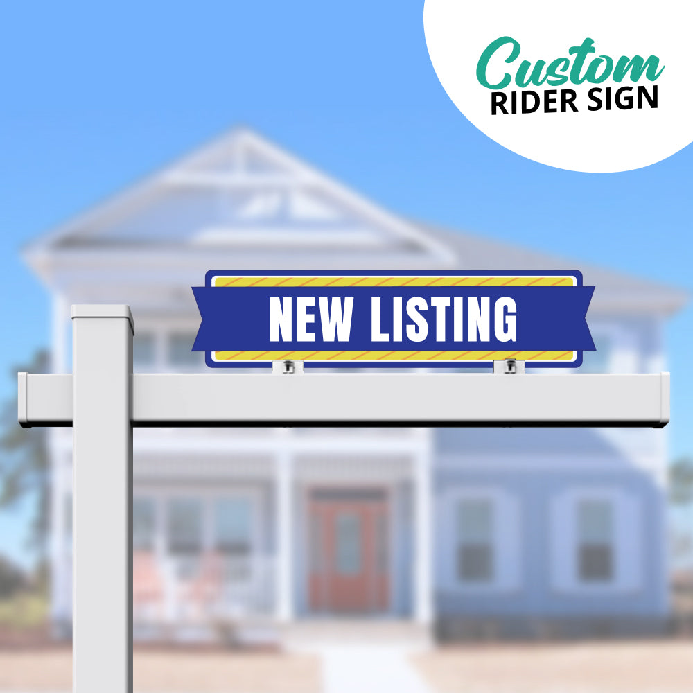 Real Estate Sign Rider "New Listing"