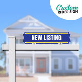 Real Estate Sign Rider "New Listing"