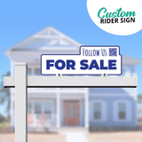 Realtor Rider Sign "For Sale"