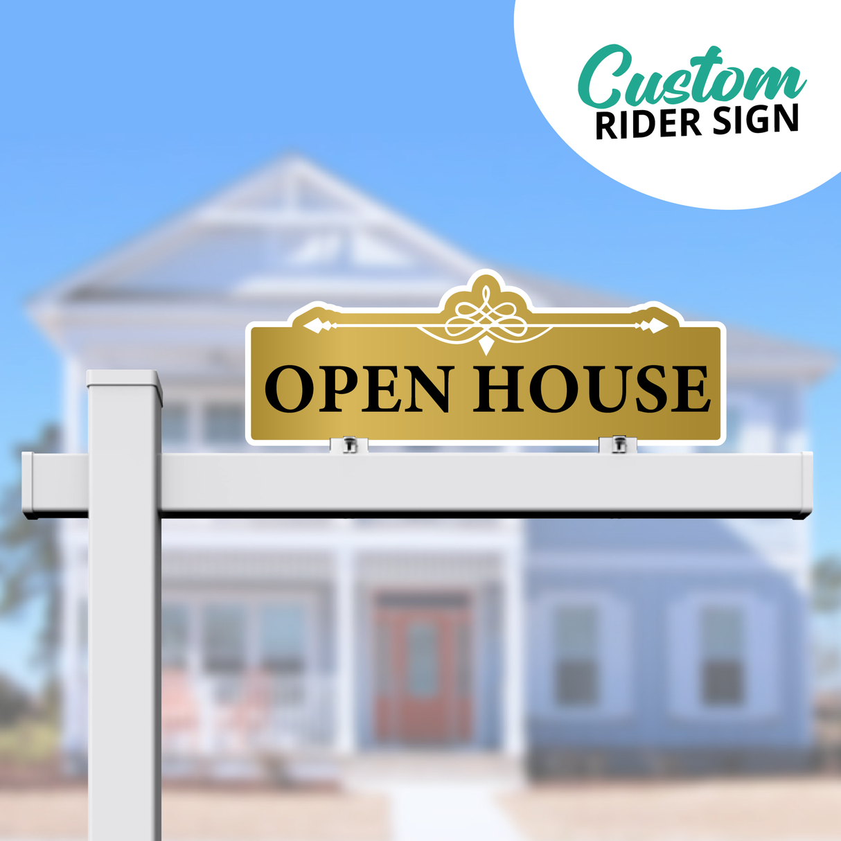 Rider Sign "Open House"