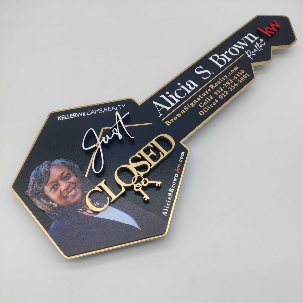 Just Closed Sign "Alicia S Brown"