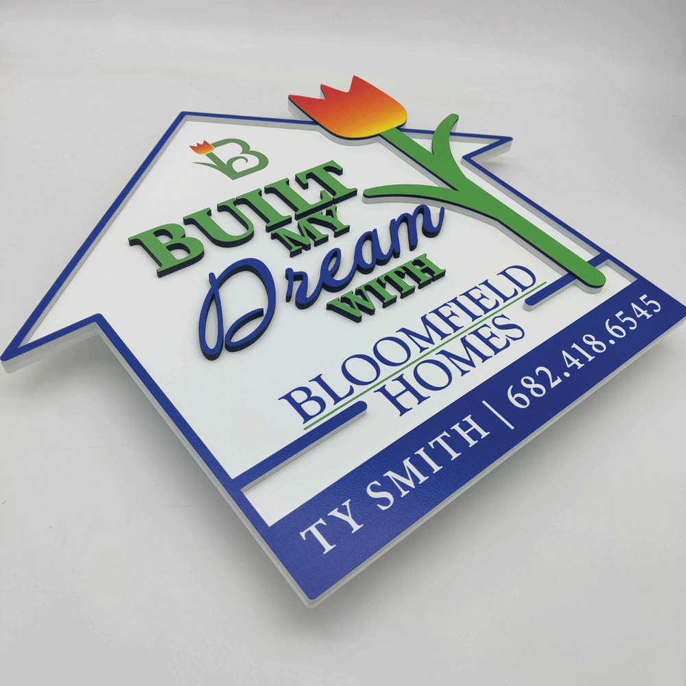 Built By Sign Built my Dream Sign – Real Estate Store