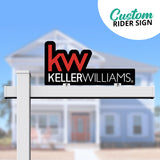 Real Estate Sign Rider "KW"