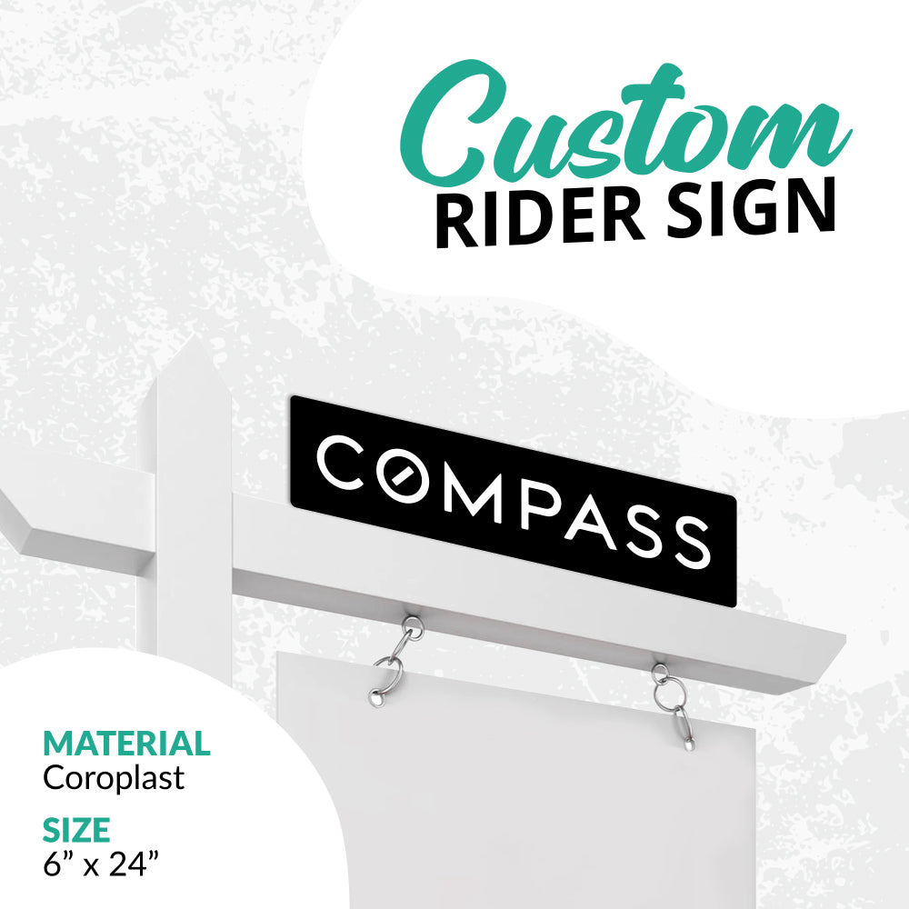 Real Estate Sign Rider "Compass"