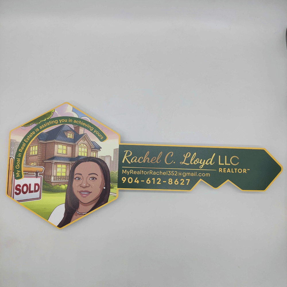 Flat Realtor Sign with "Photo"