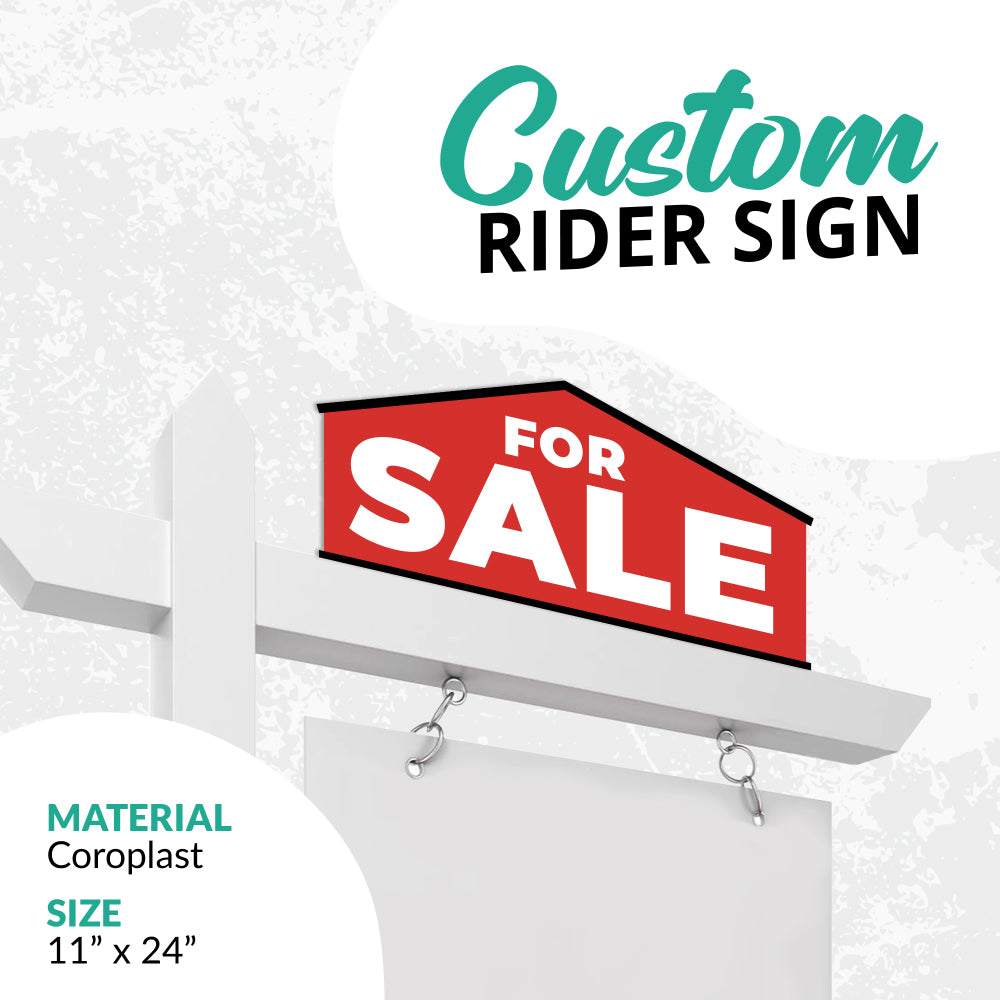 Real Estate Sign Rider "for Sale"