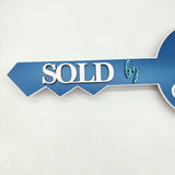 Navy Blue Round Realtor Sign "Cruz Home Group"