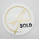 3D Logo Round Shaped Sign - Real Estate Store