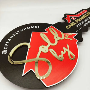 View All Key Shaped Signs