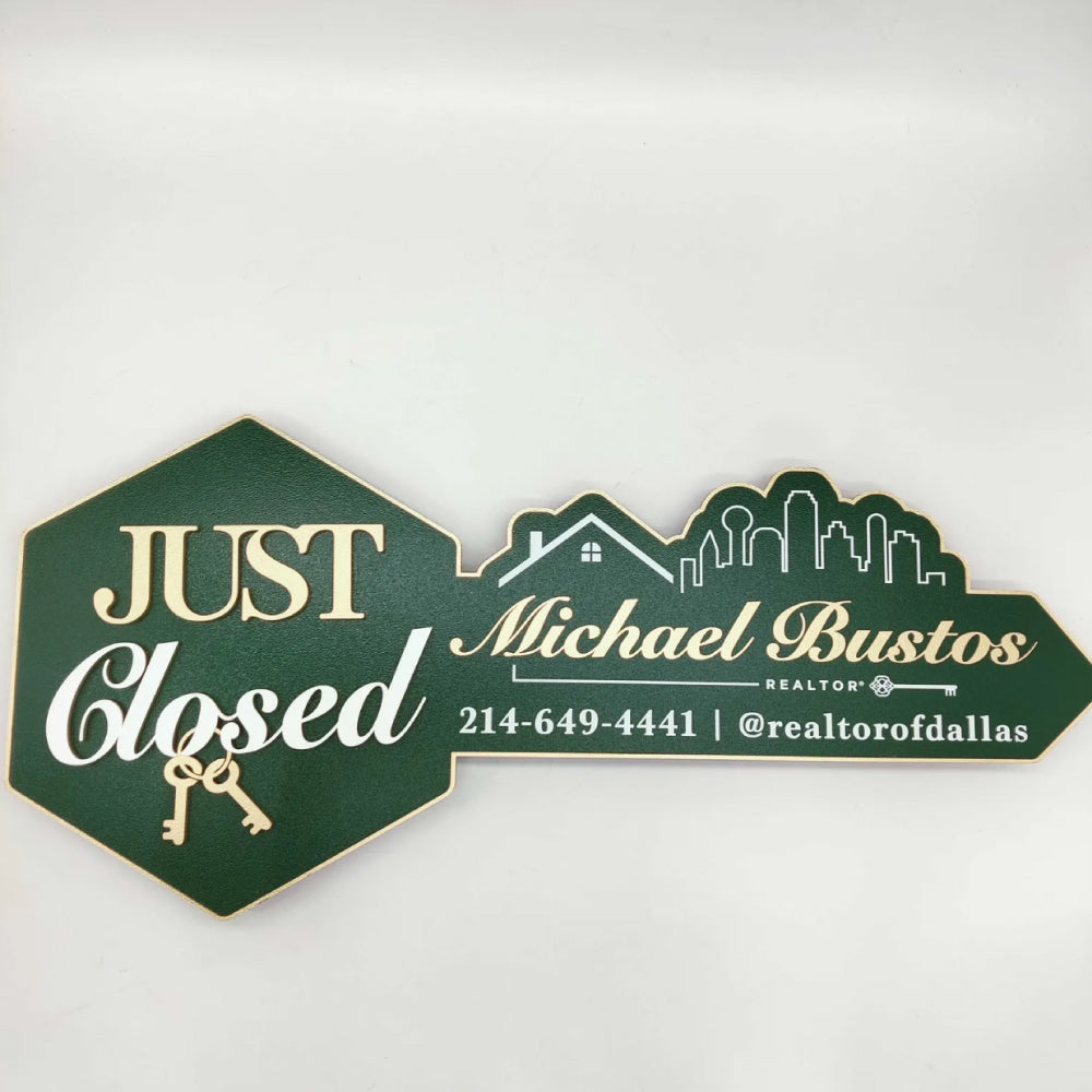Green Realtor Sign Just Closed Hunter Green Realtor Sign – Real Estate Store