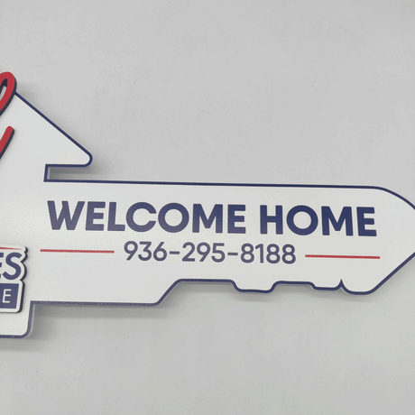 Welcome Home & Sold Key Sign