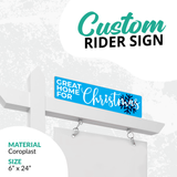 Blue Rider Sign "Great Home For Christmas"