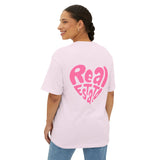 Real Estate T-Shirt "Real Estate" heart shaped text pink