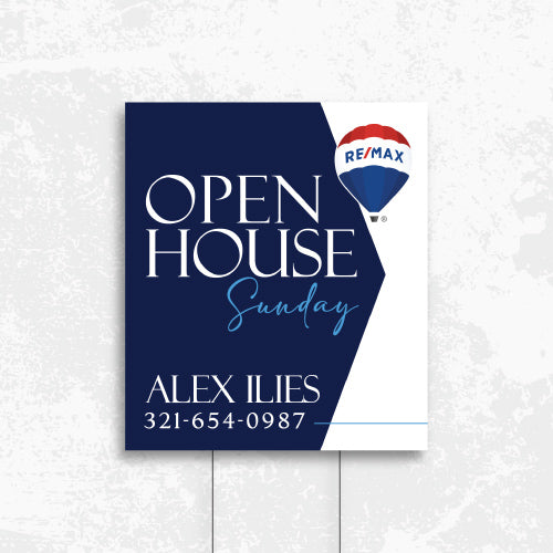 Arrow Open House Yard Sign