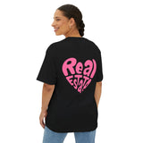 Real Estate T-Shirt "Real Estate" heart shaped text pink