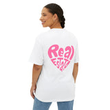 Real Estate T-Shirt "Real Estate" heart shaped text pink