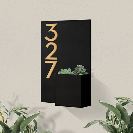 Curb Appeal Address Planter