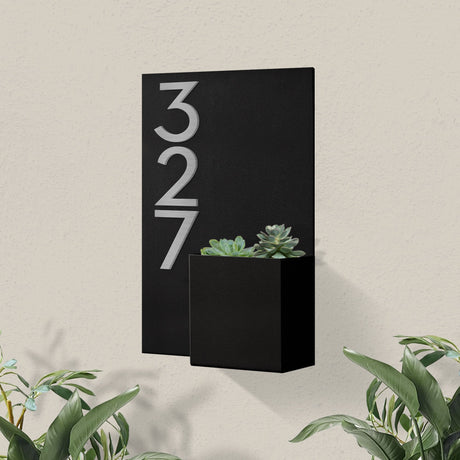 Curb Appeal Address Planter