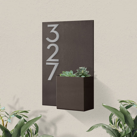 Curb Appeal Address Planter