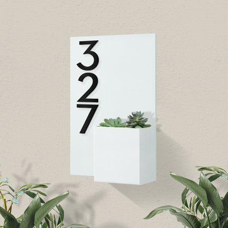 Curb Appeal Address Planter