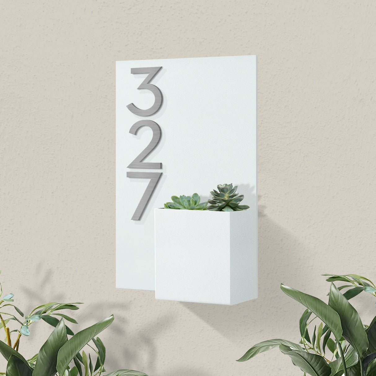 Curb Appeal Address Planter