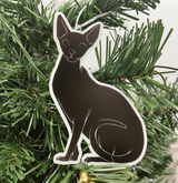 Personalized Kitty Cat Christmas Ornament