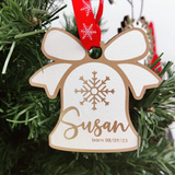 Personalized Bell Christmas Ornament