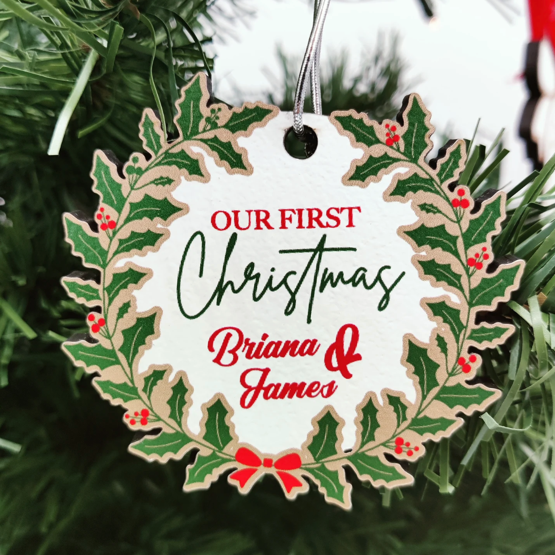 Personalized Christmas Ornament with Names