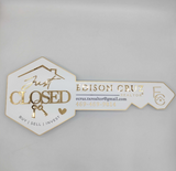 Mirrored Gold Sign for Real Estate Agents