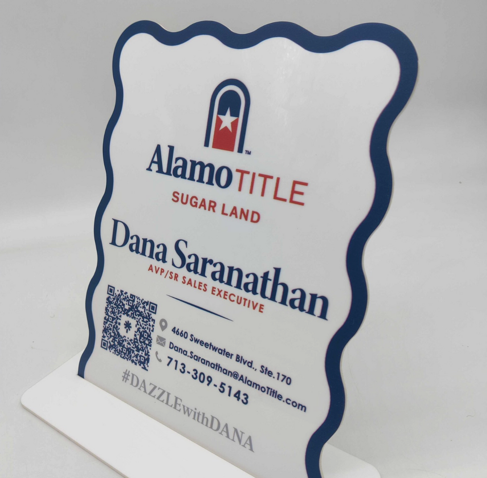 Custom Plastic Business Sign Custom Acrylic Business Sign – Real Estate Store