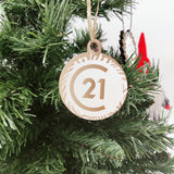 REAL ESTATE Round Logo Christmas Ornament