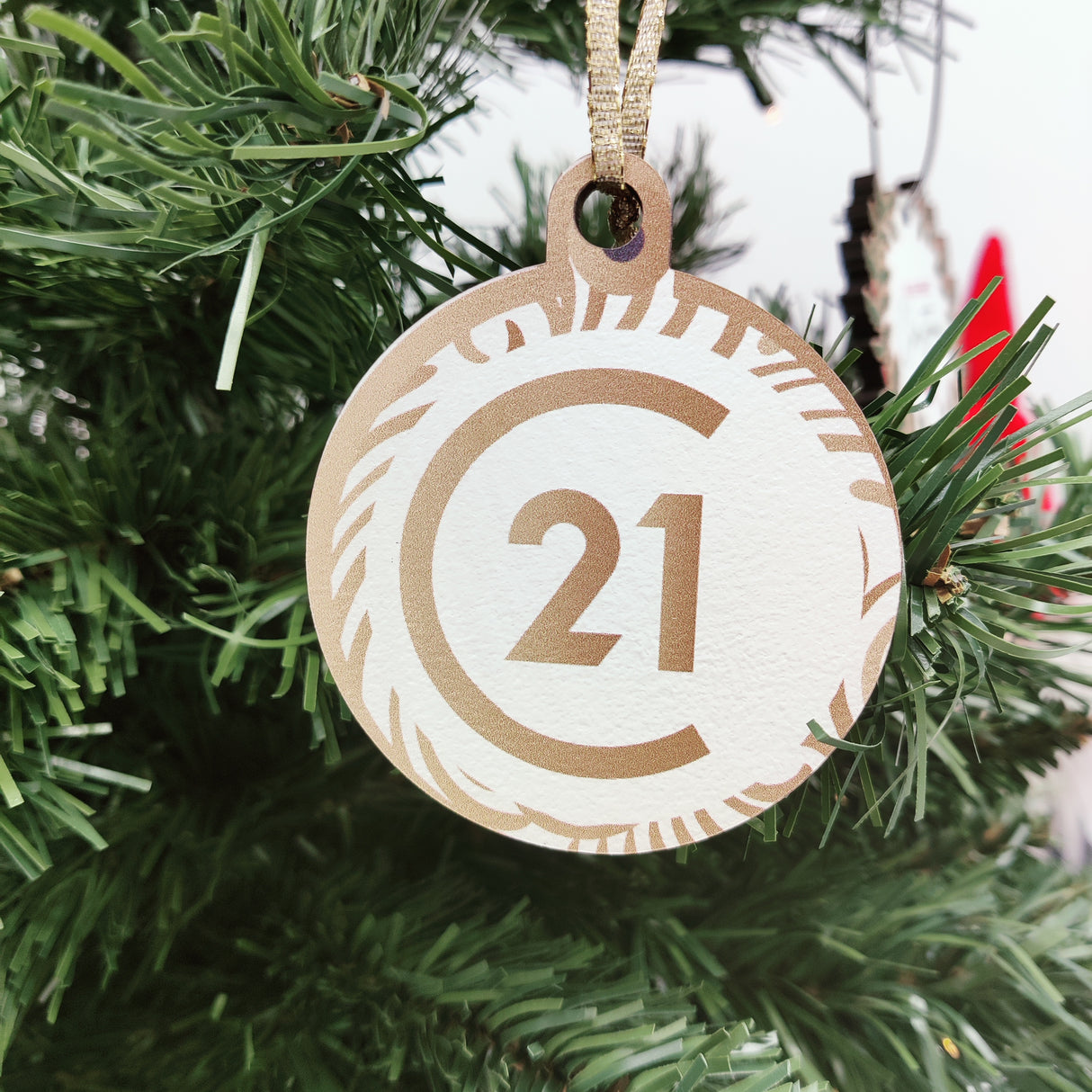 REAL ESTATE Round Logo Christmas Ornament