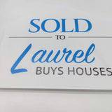 Custom Realtor Yard Sign «Sold To ...» Blue