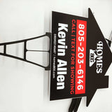 Spider Stakes Frame Yard Sign Stakes Heavy Duty 9 Gauge Yard Sign Stands for Advertising Board, Sign Holder