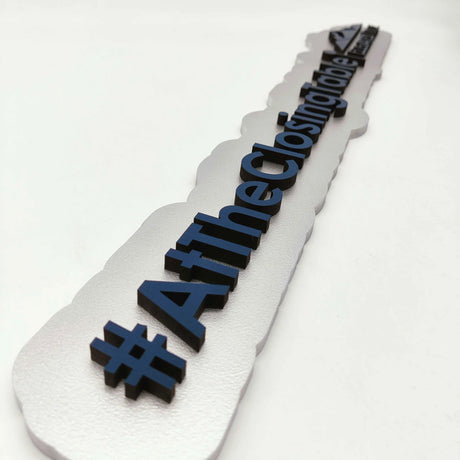 Blue Hashtag Sign # "Your Company Name"