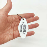 Custom KeyChain white "Home sweet Home"