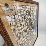 Personalized Wood Map Christmas Gift