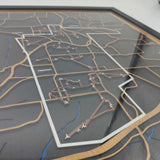 Wood Map Christmas Gift