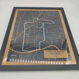 Wood Map Christmas Gift